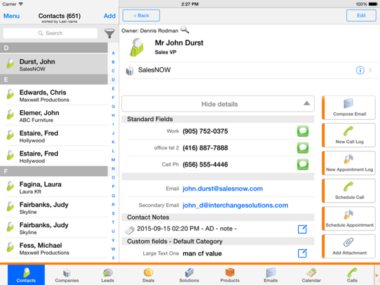 Screenshot #5 pour SalesNOW Mobile CRM