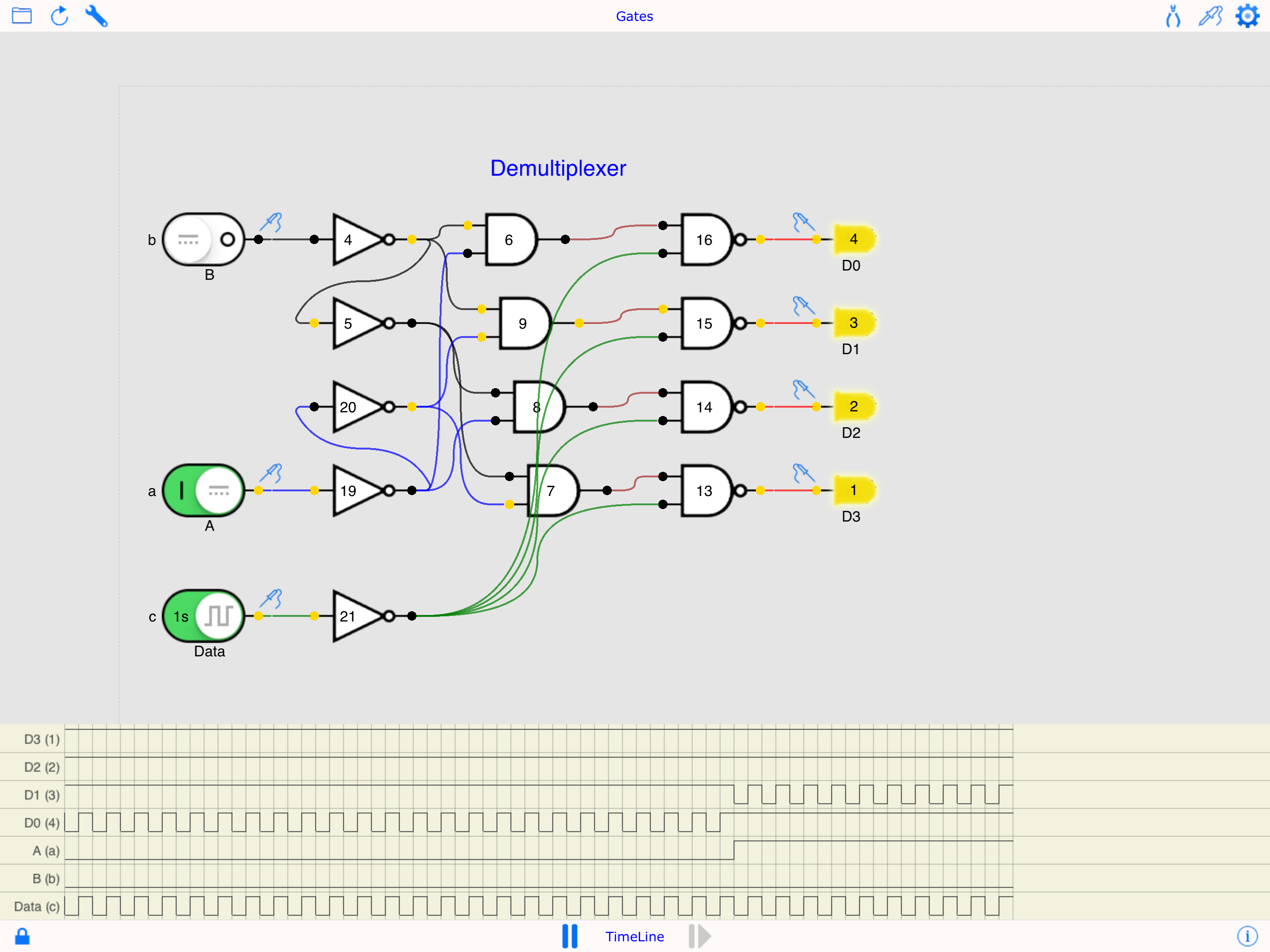 Digital Gate Circuit Simulator