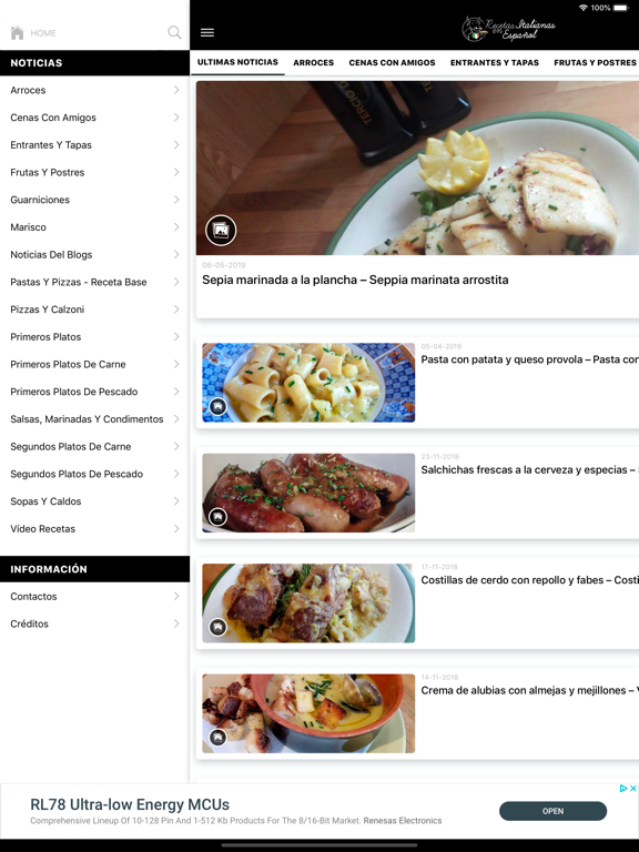 Screenshot #6 pour Recetas Italianas