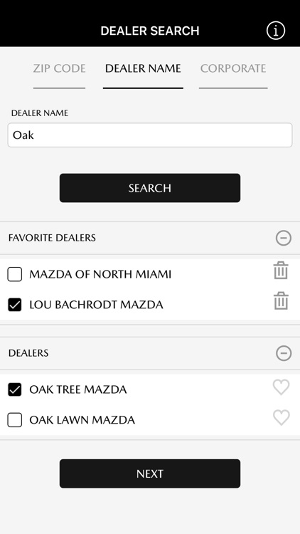 Mazda Mobile Inventory Search
