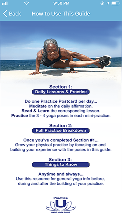 Practice U: Basic Yoga Guide Screenshot