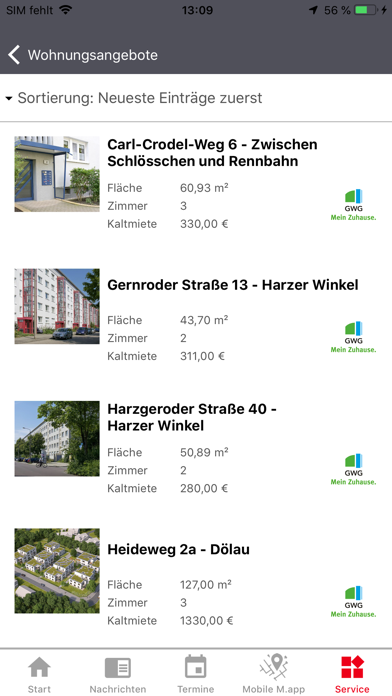 Mein HALLE Screenshot
