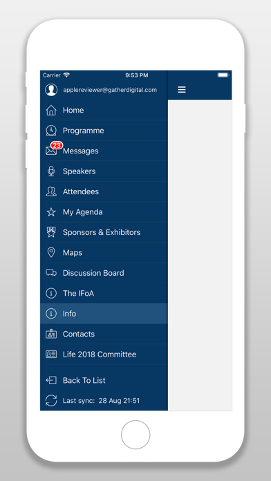IFoA Conference App screenshot 2