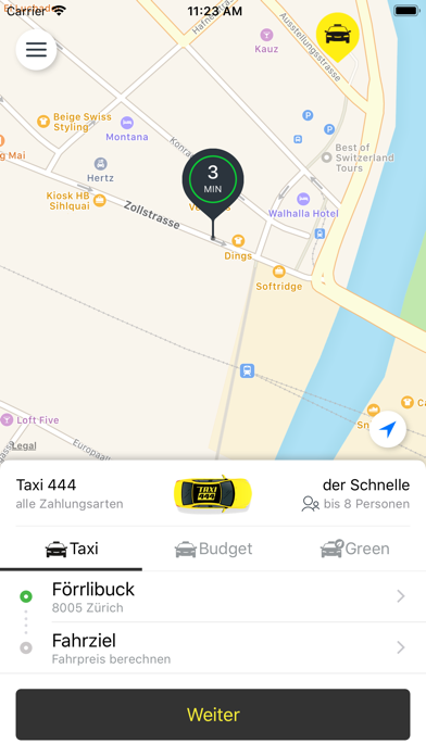 TAXI444 Zürich Screenshot