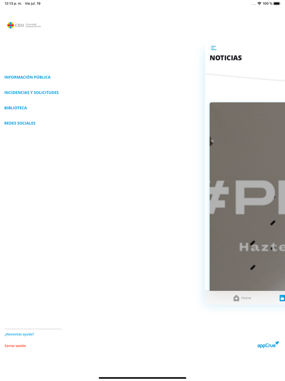 CEU UCH iPad screenshot