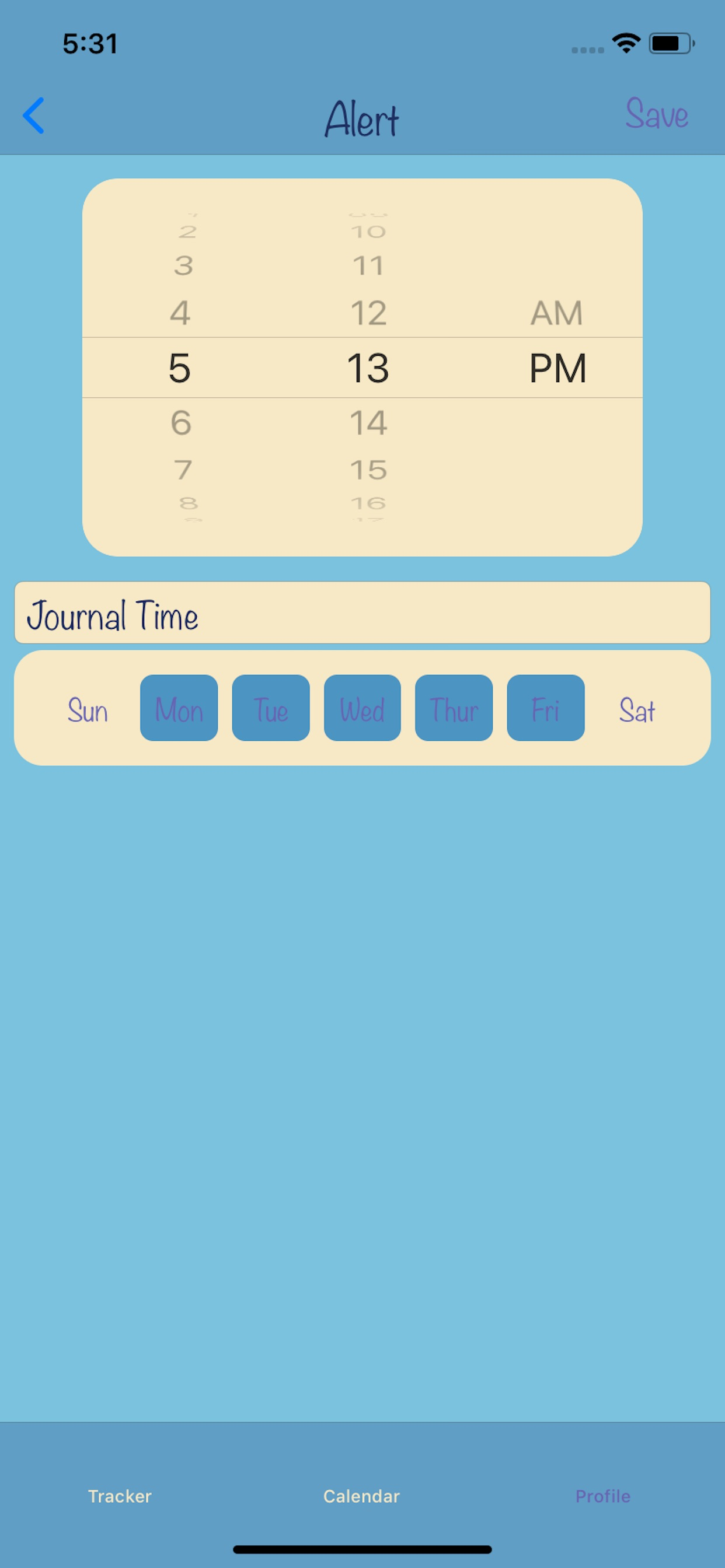 Symptom Journal