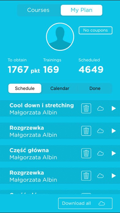 Fitnoteq - fitness w domu Screenshot