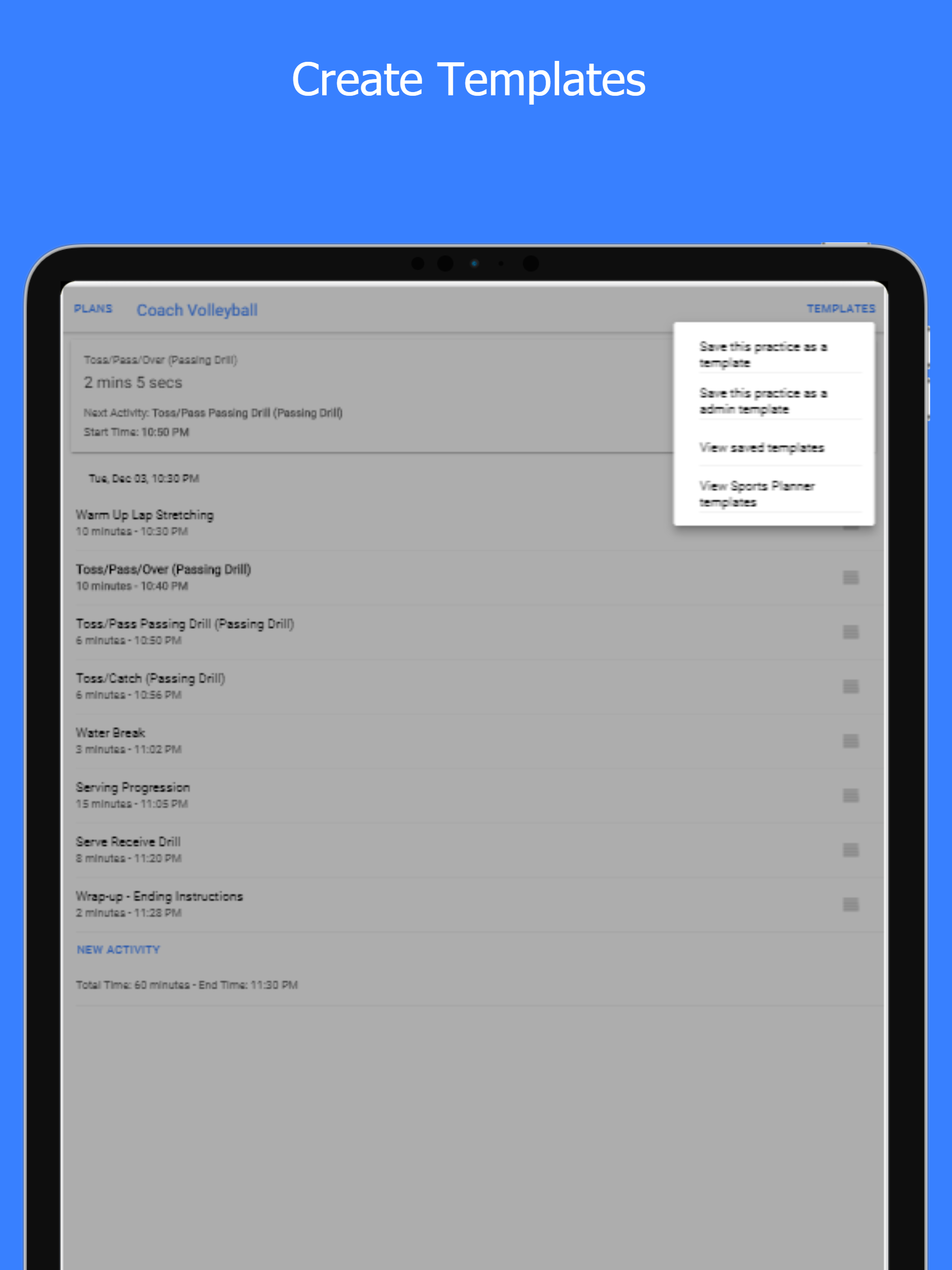 Parcee Sports Planner