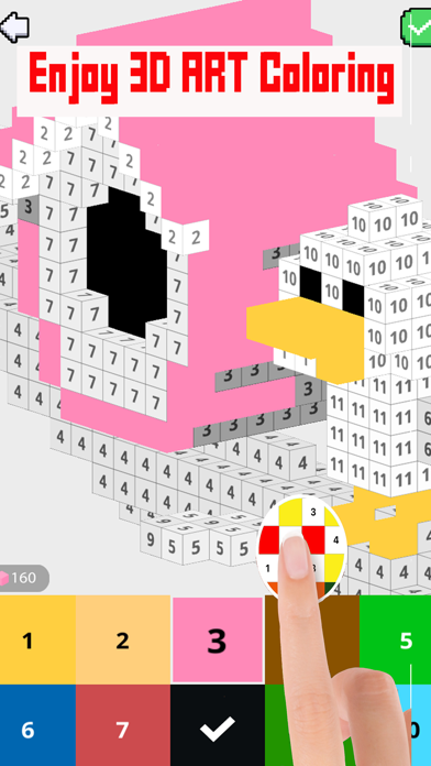 Pixie Art 2D 3D Coloring iPhone screenshot