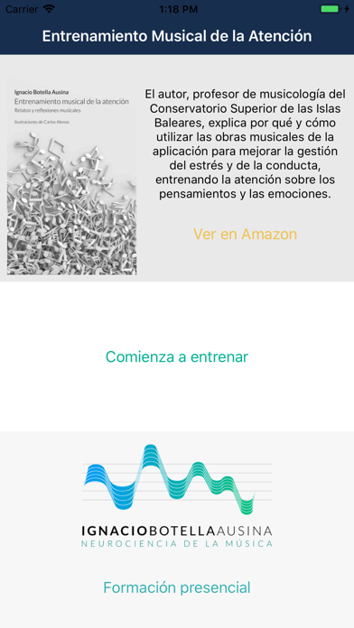 Screenshot #1 pour Entrenamiento Musical Atención
