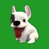 French Bulldog animated dog delete, cancel