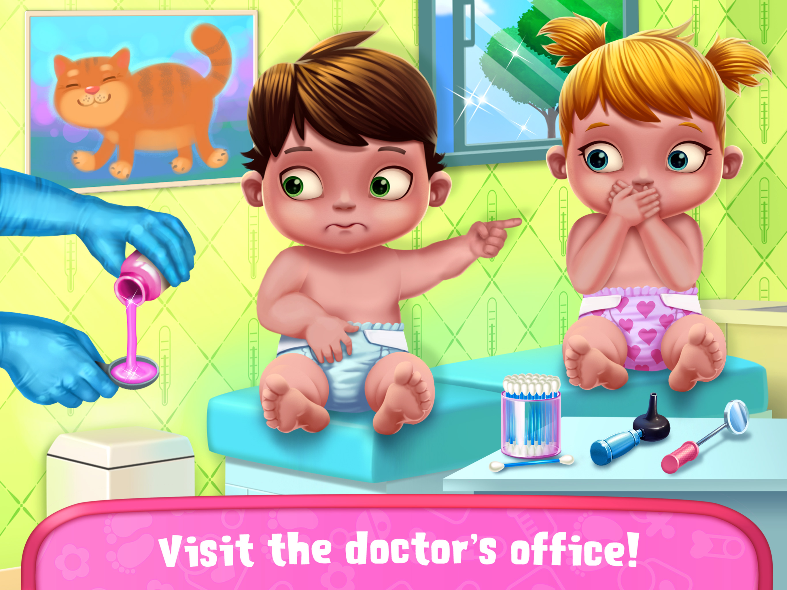 Baby Twins Babysitter