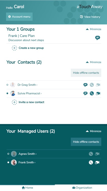 Aetonix aTouchAway Mobile App