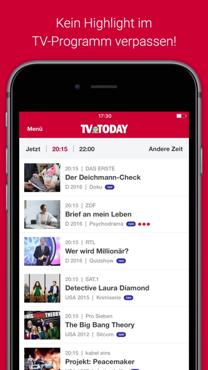 TV Today - Fernsehprogramm