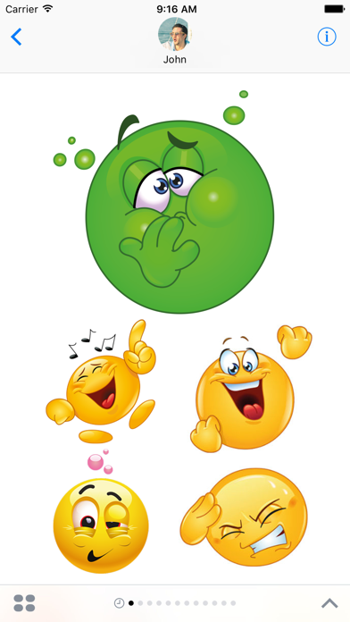 Screenshot #2 pour Drunk Emoji for iMessage