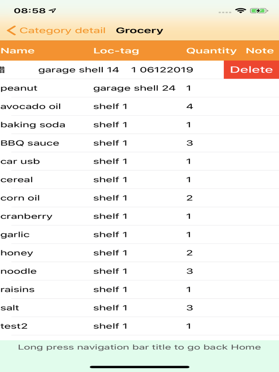 Home Inventory :) iPad screenshot