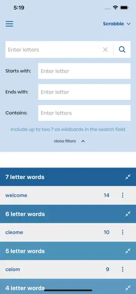 Game screenshot WordFinder: Unscramble words apk