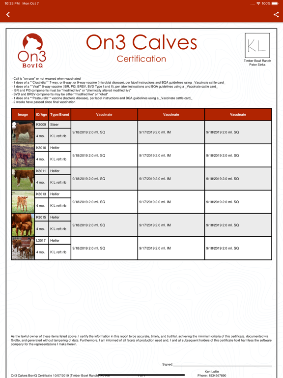 BovIQ iPad screenshot 8 - Productivity app