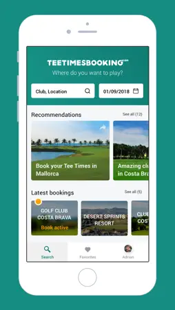 Tee Times Booking screenshot 1