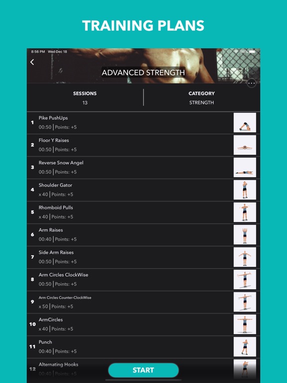 Easy Home Workout Men iPad screenshot 4 - Health & Fitness app