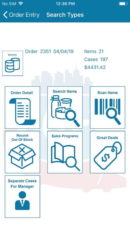 GT Mobile Order Entry System