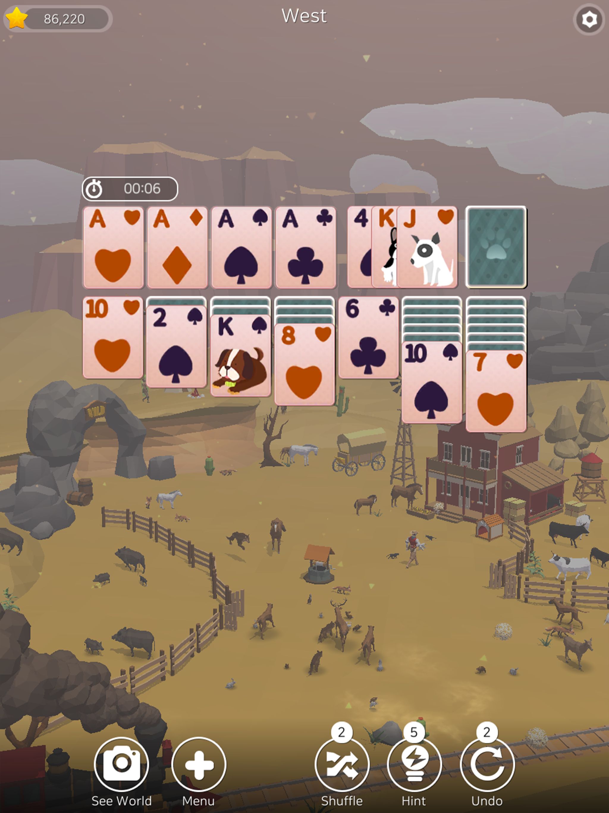 Solitaire Planet Zoo screenshot 19