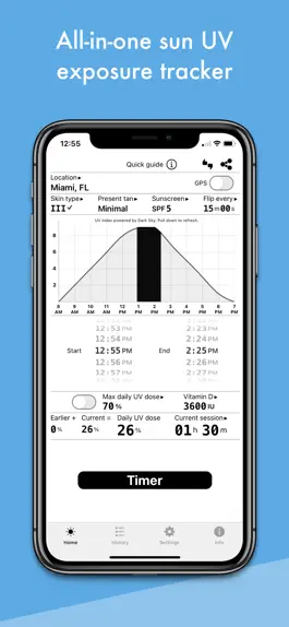 Game screenshot Sola: Sun UV & Vitamin D Timer hack