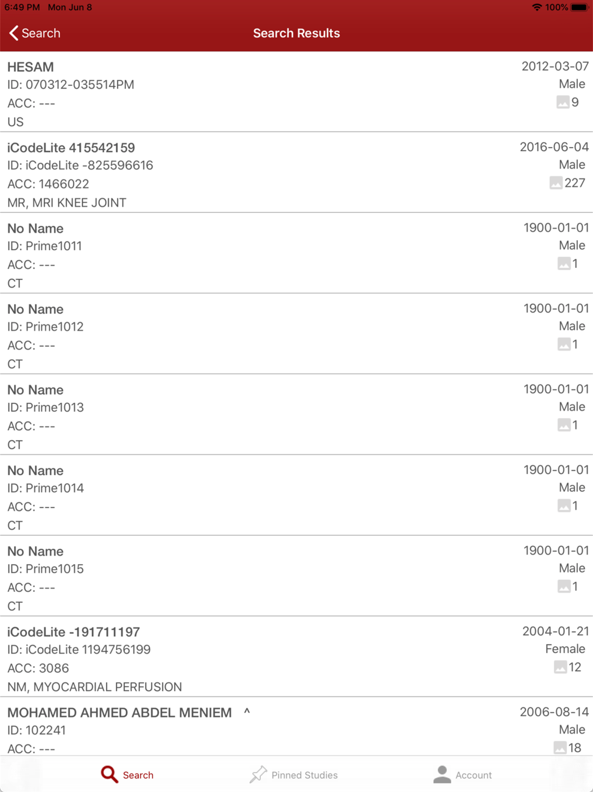 Prime PACS screenshot 7