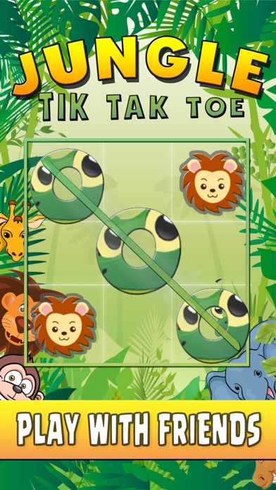 Tic Tac Toe Game XO XO JUNGLE screenshot 2