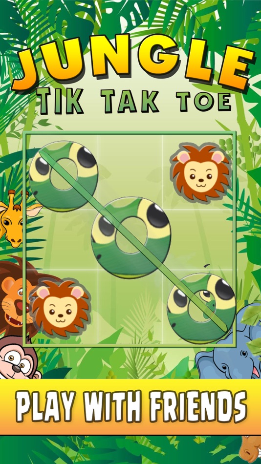 #2. Tic Tac Toe Game XO XO JUNGLE (iOS) 由: OTHMANE EL MOUJAHID