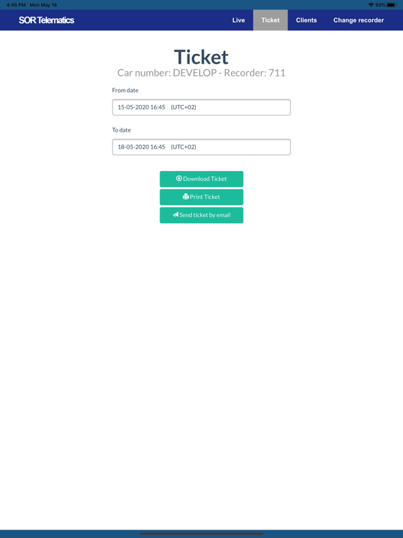 Screenshot #6 pour SOR Telematics