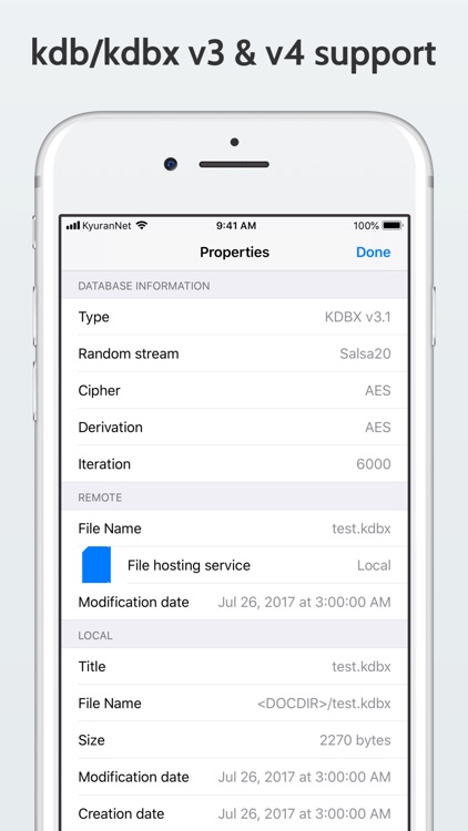 KyPass - KeePass in Sync