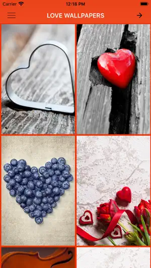 Romantic Love Backgrounds screenshot 1