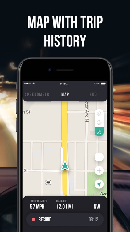 GPS Speedometer App + HUD by ReadIQ