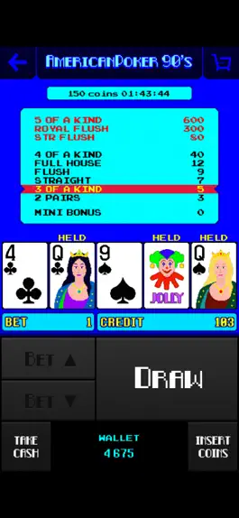 Game screenshot American Poker 90's Casino apk