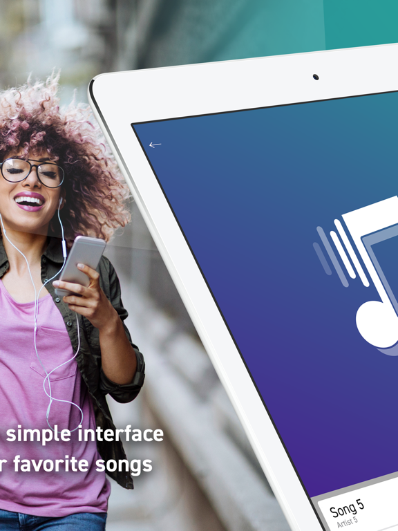 Vibo Music player iPad screenshot 5 - Music app