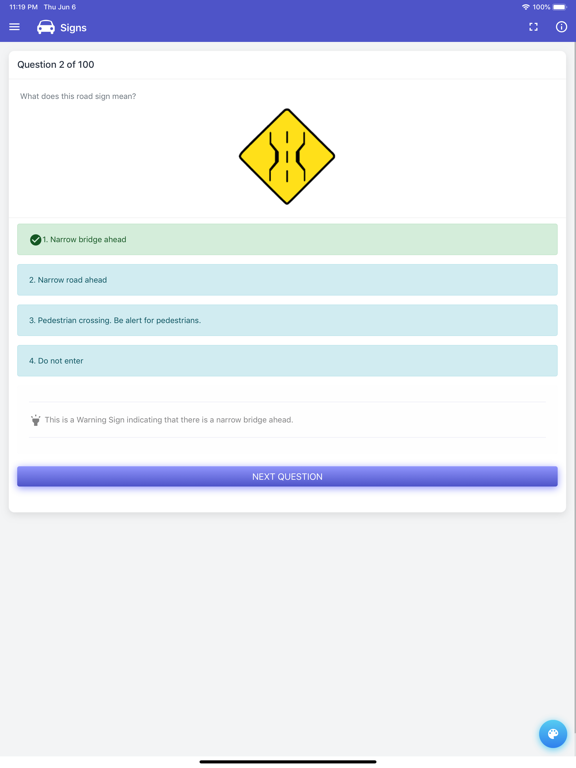MA RMV Practice Test iPad screenshot