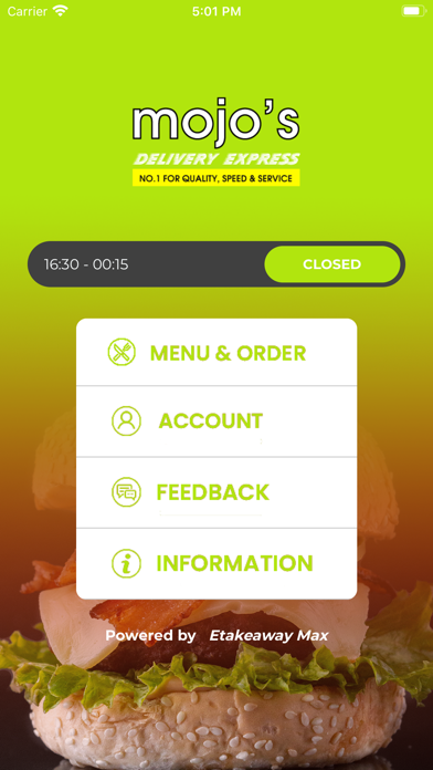 Screenshot #1 pour My Mojos Takeaway