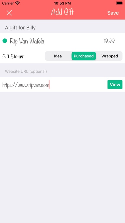 Christmas Gift List Tracker screenshot-3