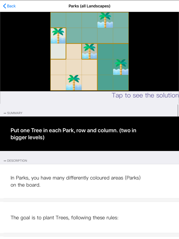 Parks Landscapes - Logic Game iPad screenshot