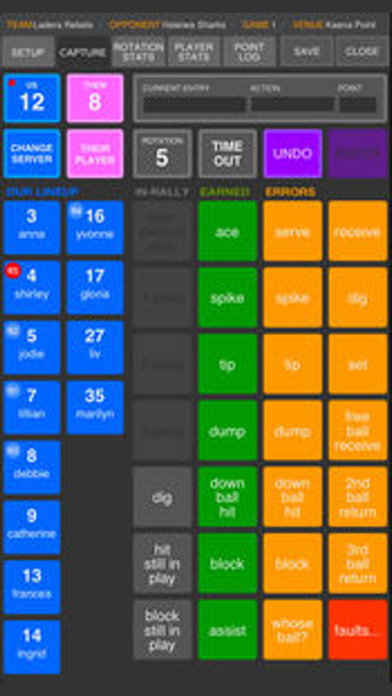 SoloStats 123 Volleyball Screenshot