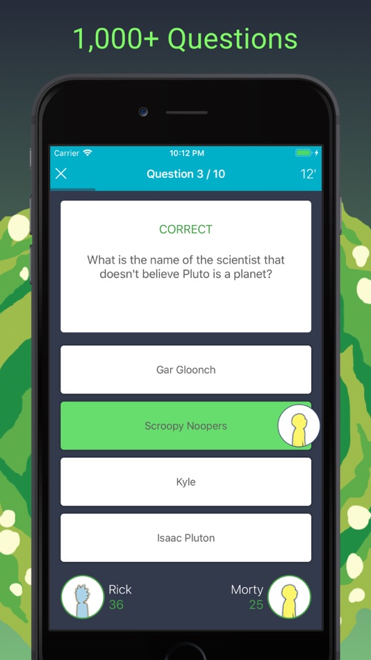 #3. Fan Quiz for Rick and Morty (iOS) 由: Robbie Elias