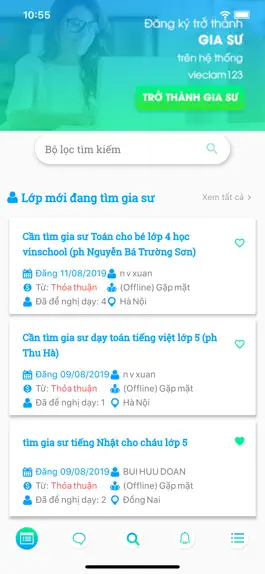 Game screenshot Việc làm 123 - Gia sư online mod apk