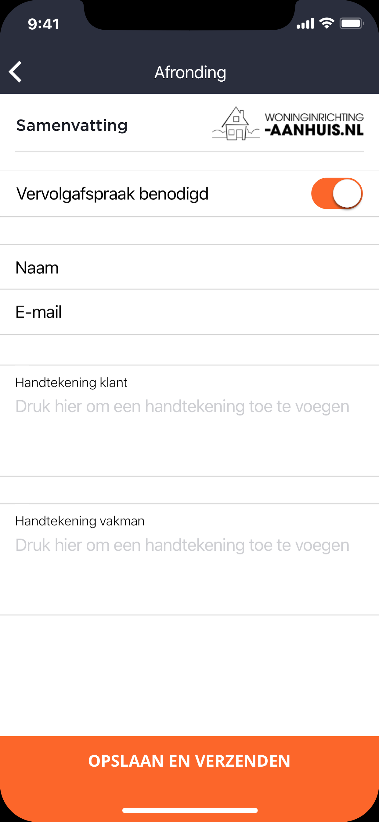 Crafter - Werkbon App screenshot 9