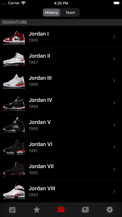 J23 - Jordan Release Dates and History screenshot 5