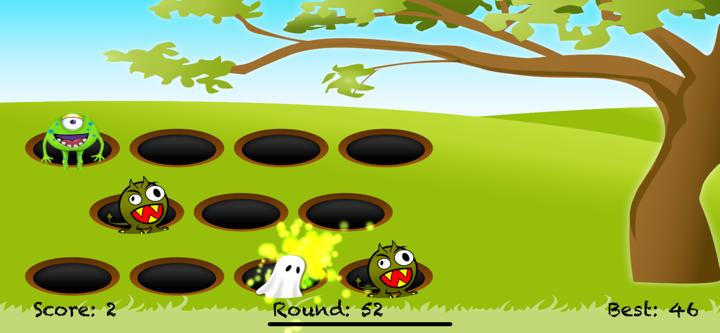 Whack A Cute Monster: Fast Tap screenshot 3