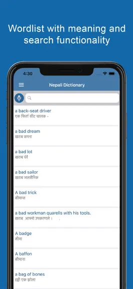 Game screenshot Nepali Dictionary & Translator apk