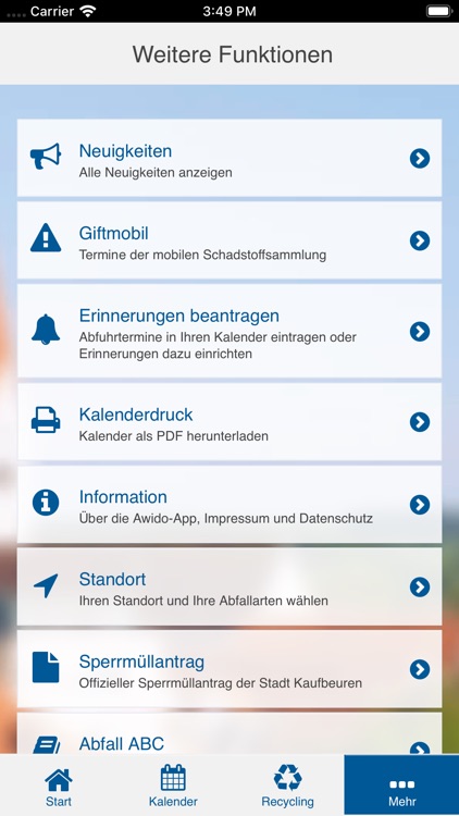 Stadt Kaufbeuren Abfall-App screenshot-9