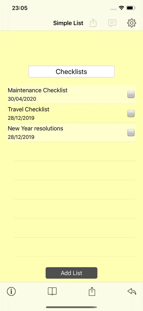 Simple List