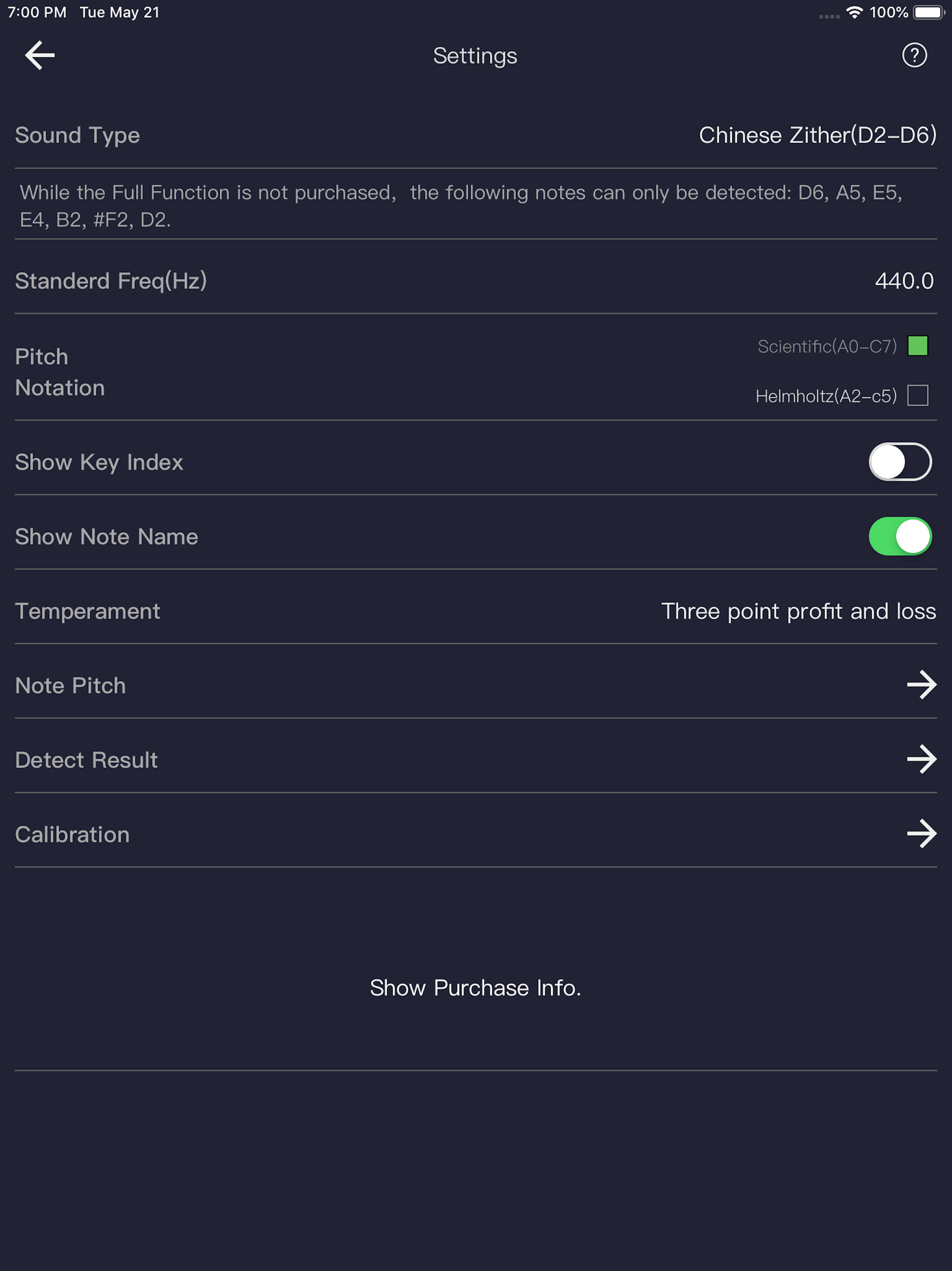 Music Pitch Detector